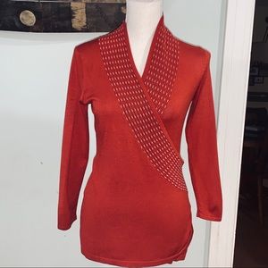 The Limited rust/burnt orange top sz XS